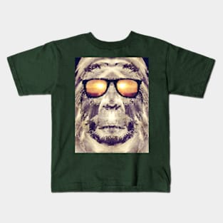 Bigfoot In Shades Kids T-Shirt